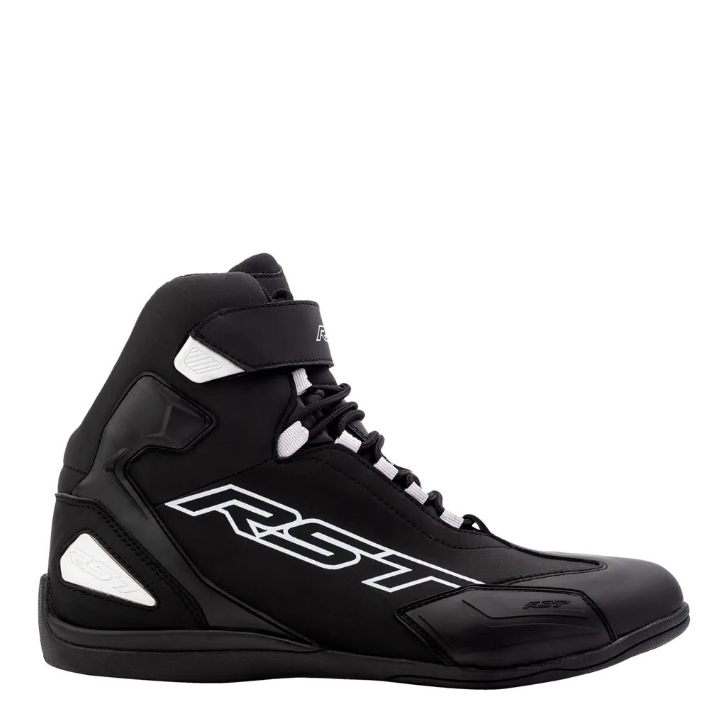 RST Sabre Moto Shoe CE Boots - Black / Black / White