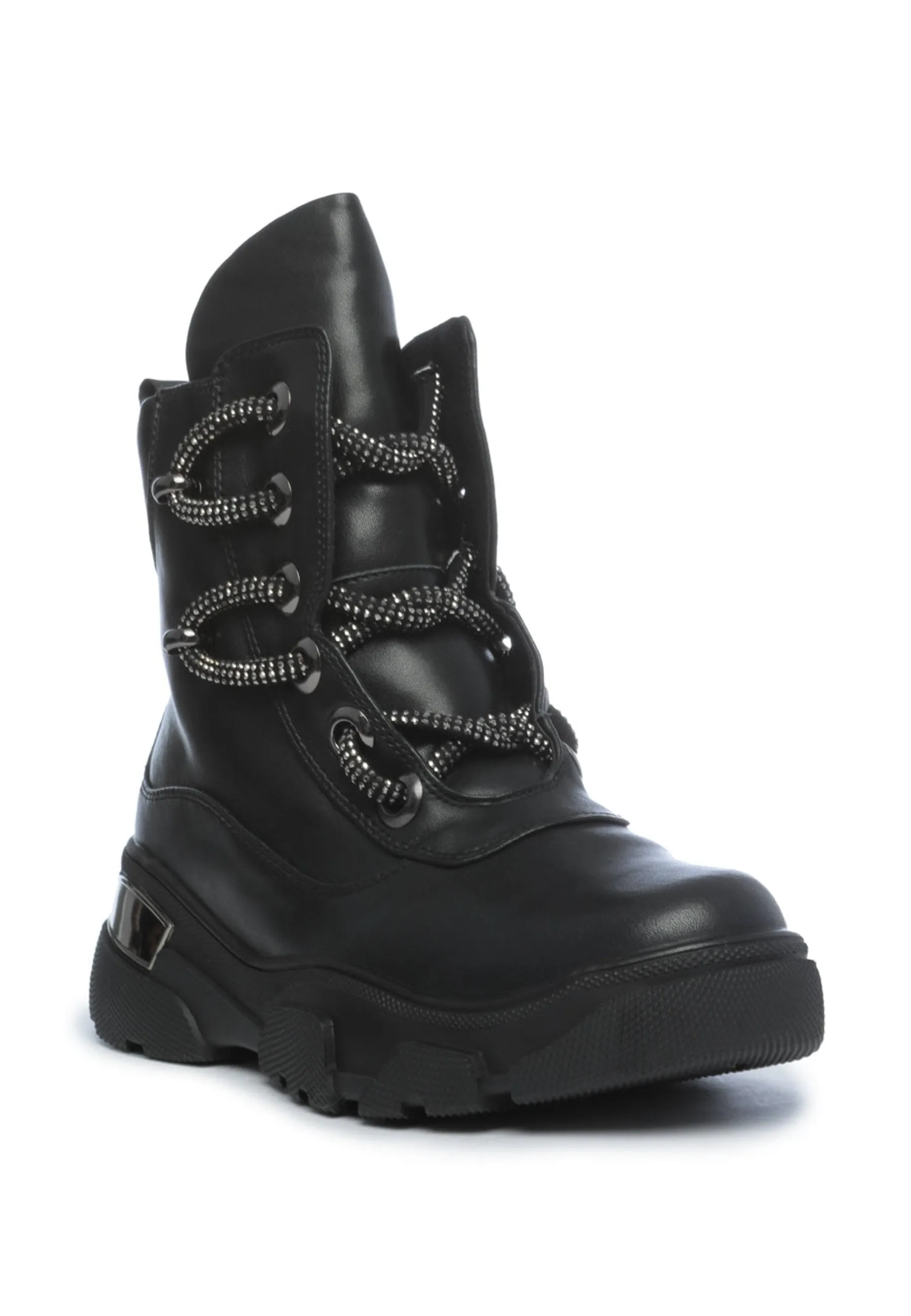 Rugged Lace-Up Winter Boots