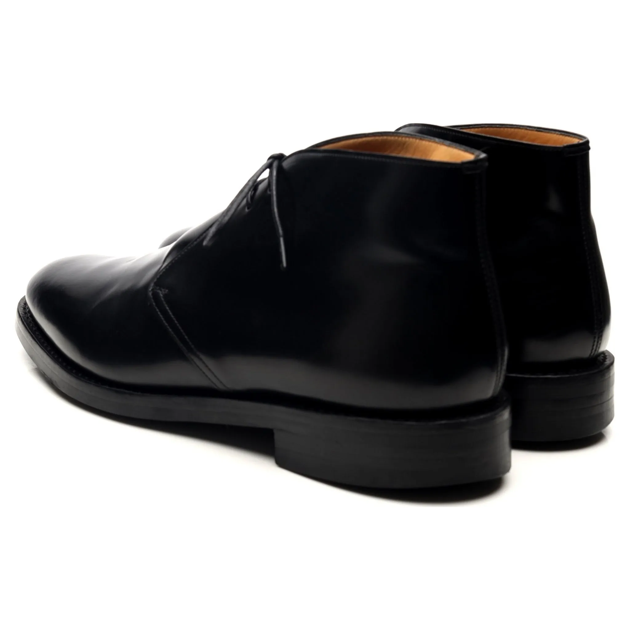 'Ryder 3' Black Leather Chukka Boots UK 9 G