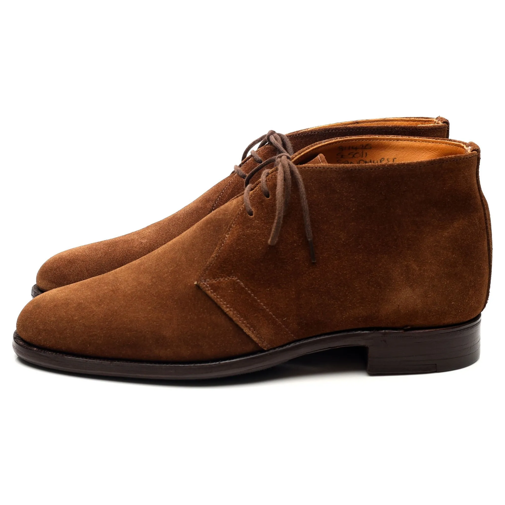 'Sandhurst' Snuff Brown Suede Chukka Boots UK 7