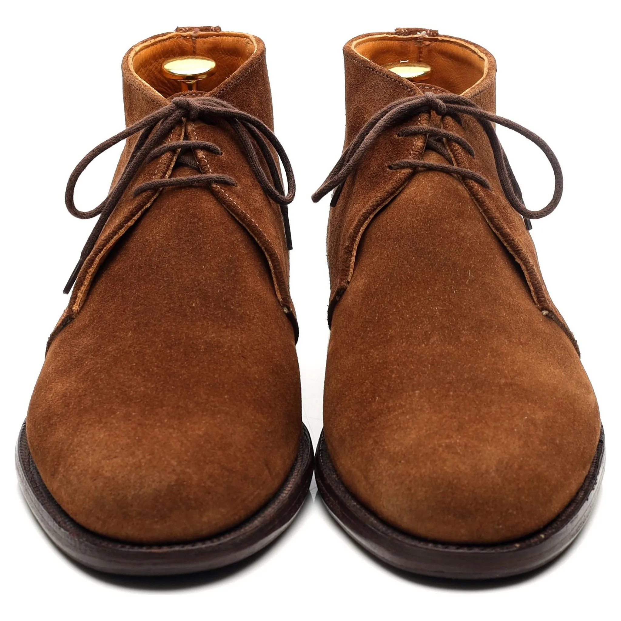 'Sandhurst' Snuff Brown Suede Chukka Boots UK 7