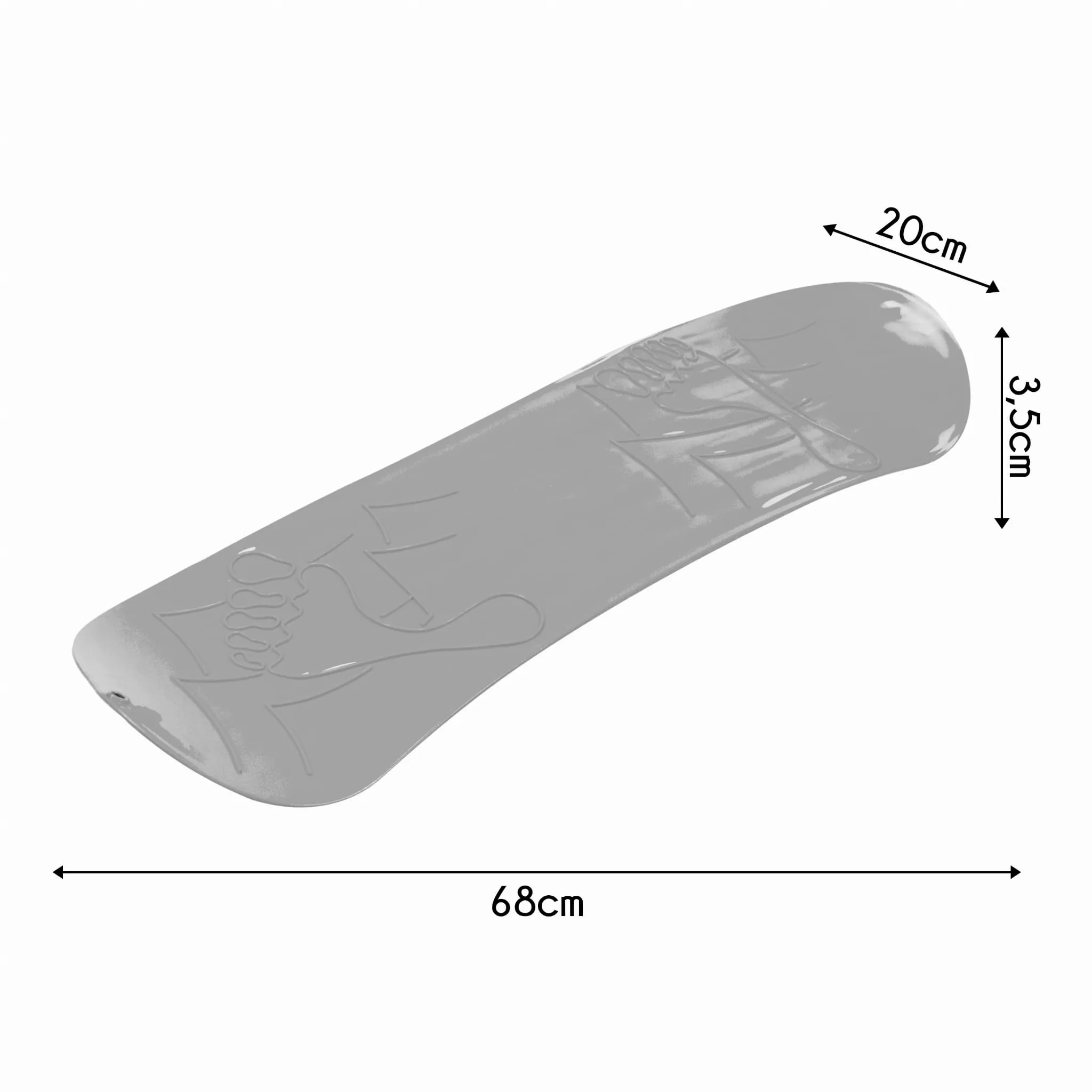 Schlitten Board, Snowboard S für Kinder, Rot