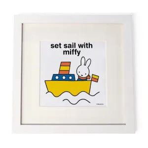 set sail with miffy Personalised Square Print