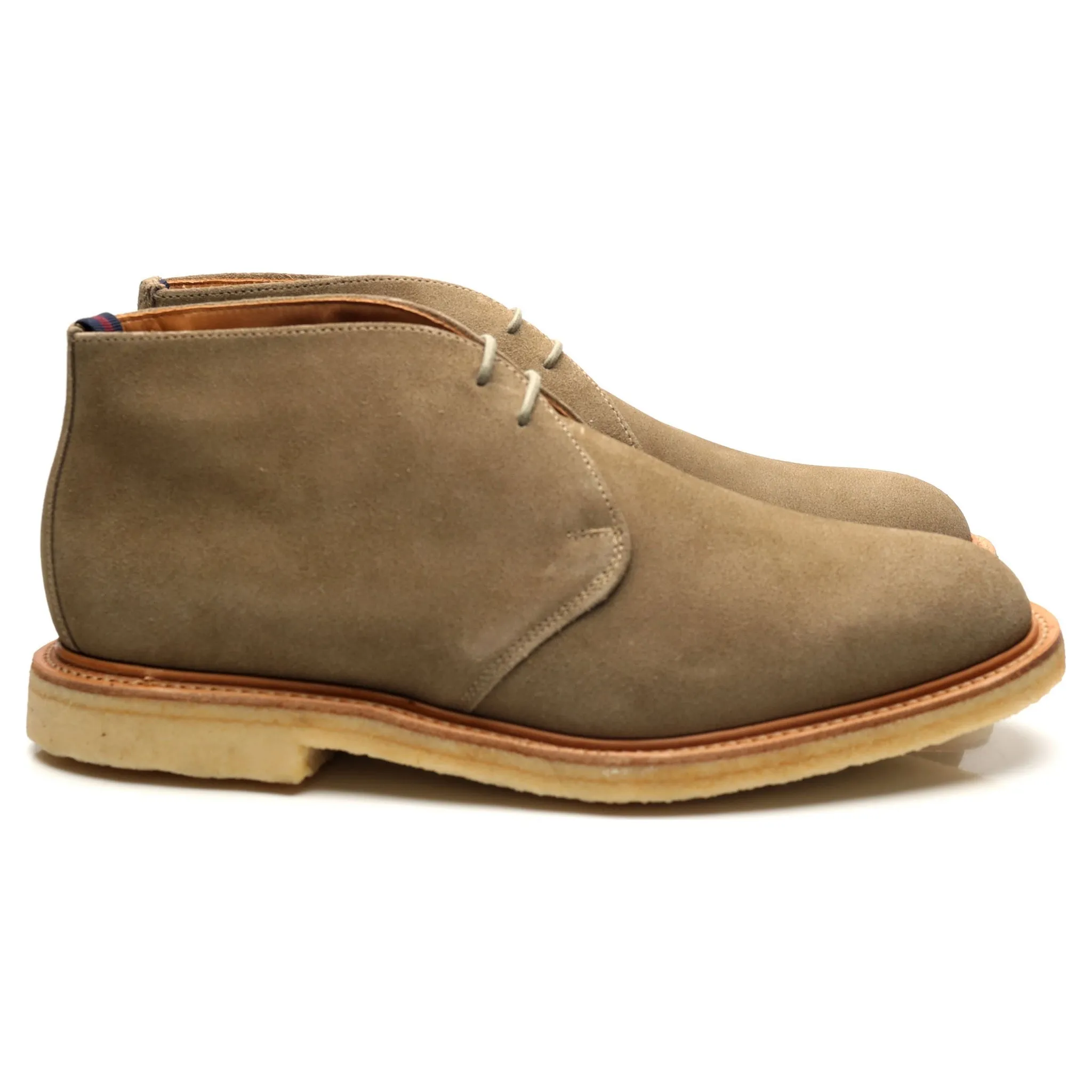 Shipton & Heneage 'Bertie' Beige Suede Chukka Boots UK 9.5 F