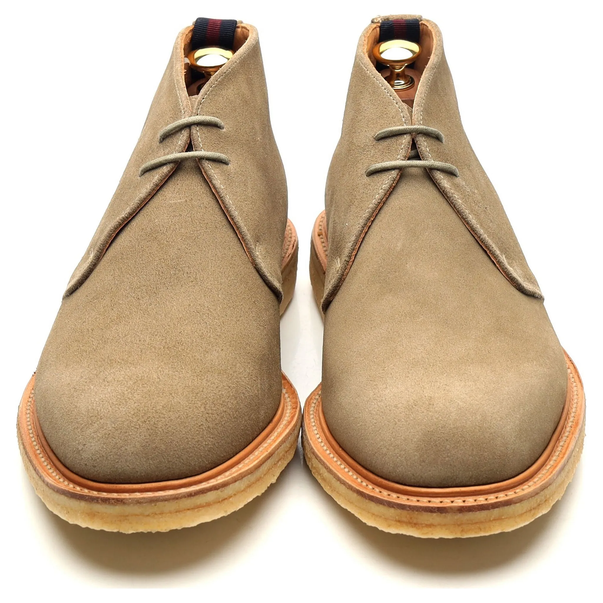 Shipton & Heneage 'Bertie' Beige Suede Chukka Boots UK 9.5 F