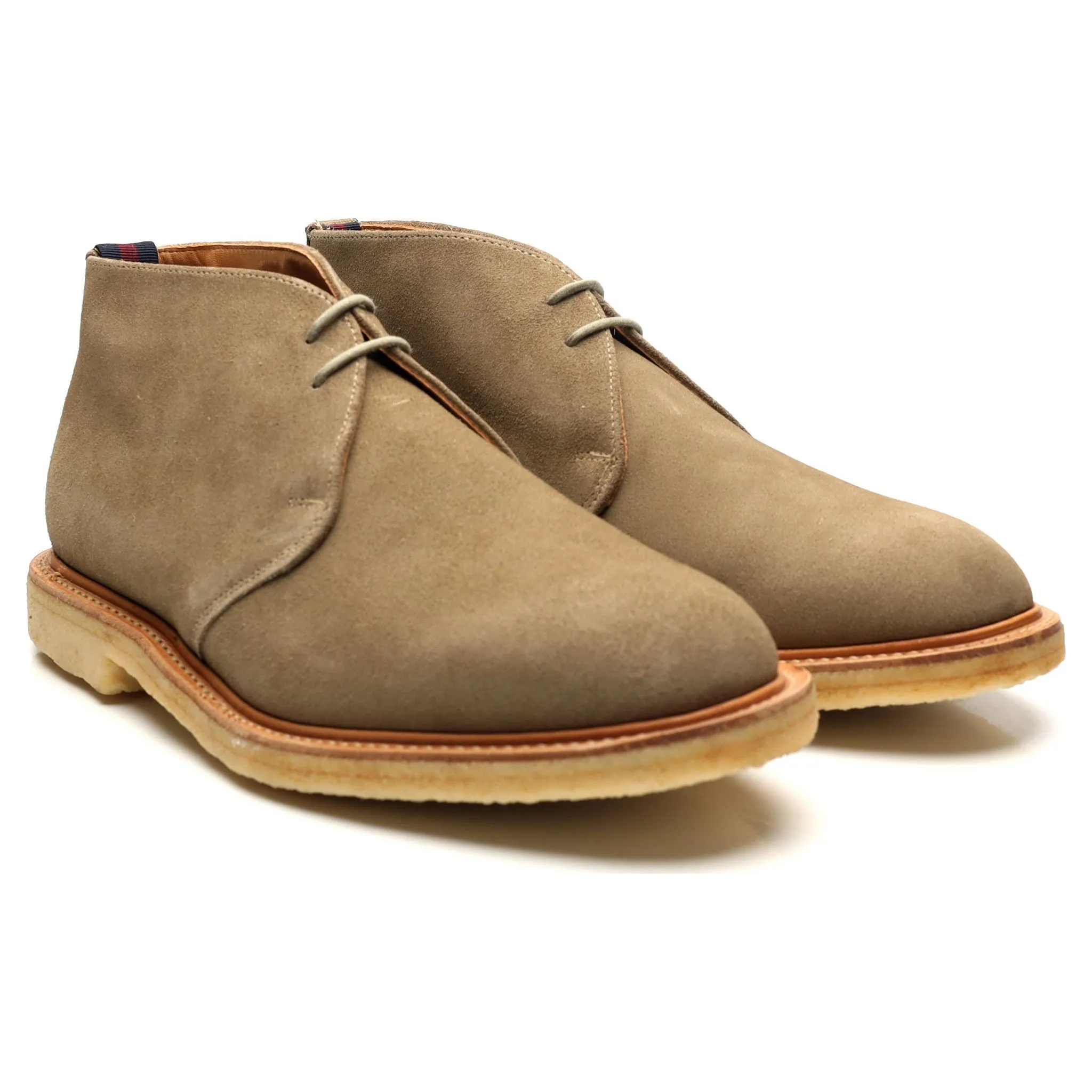 Shipton & Heneage 'Bertie' Beige Suede Chukka Boots UK 9.5 F