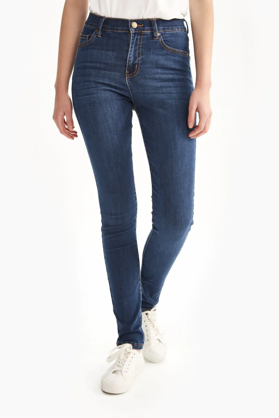 SKINNY LONG HIGH WAIST JEANS