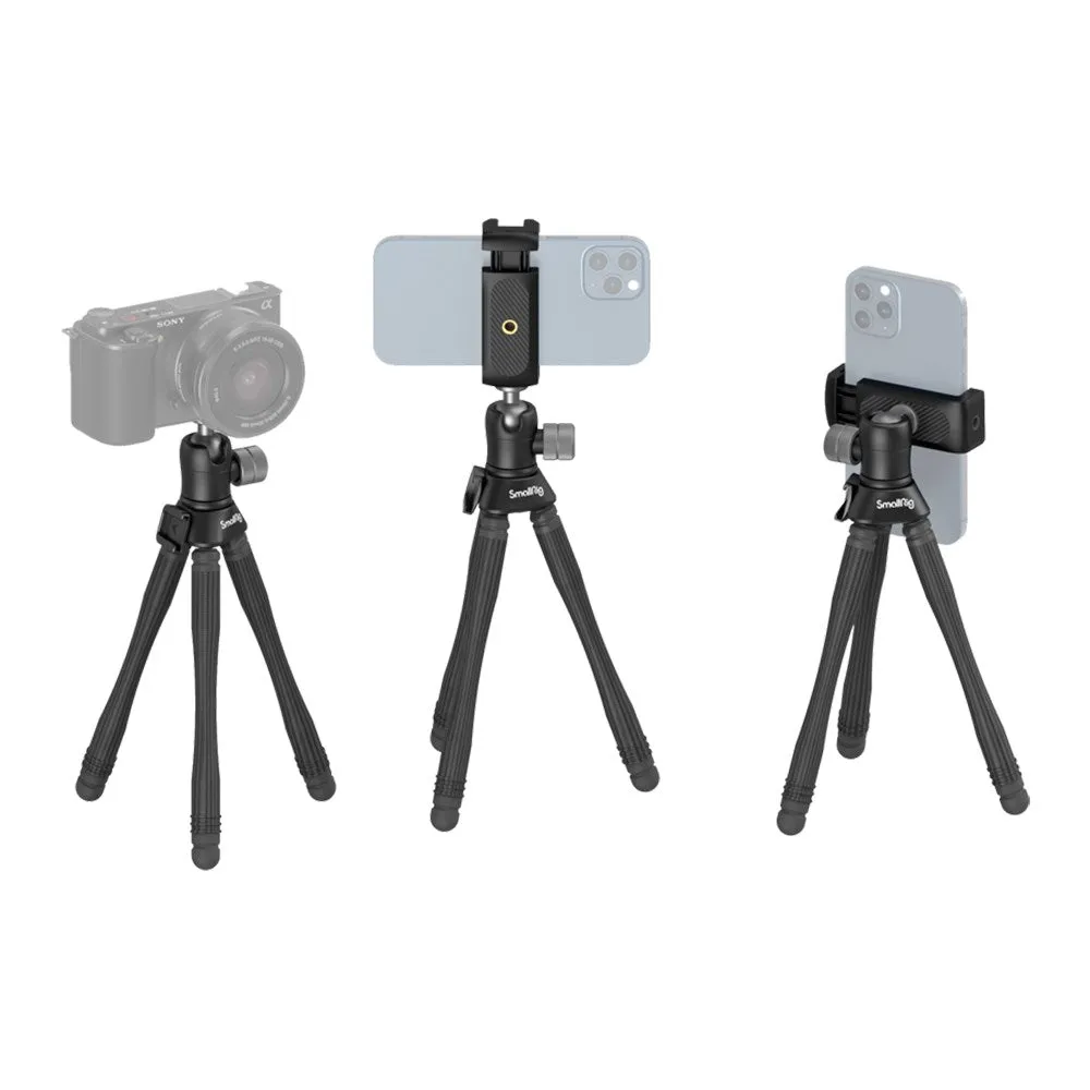 SmallRig 3446 Fleksibel Mini Tripod BT-15 m. Justerbare Vinkler - Sort