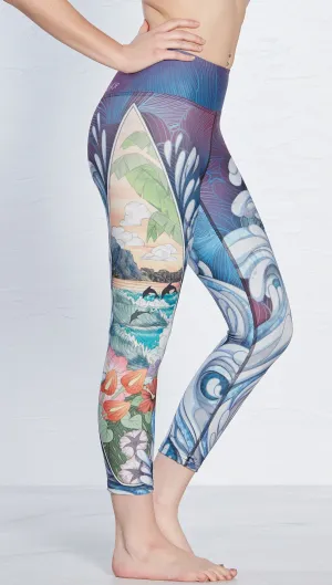 Surf - Triathlon Capri Leggings - CUSTOM ORDER