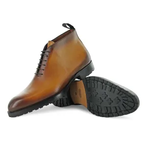 T698 - Chukka Leather Boot Tan