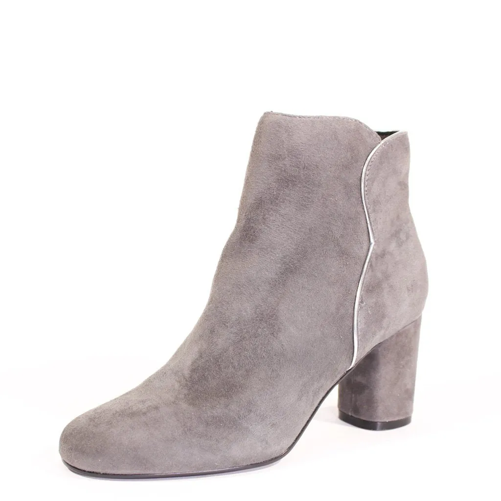 Tatiana Scallop Suede Booties