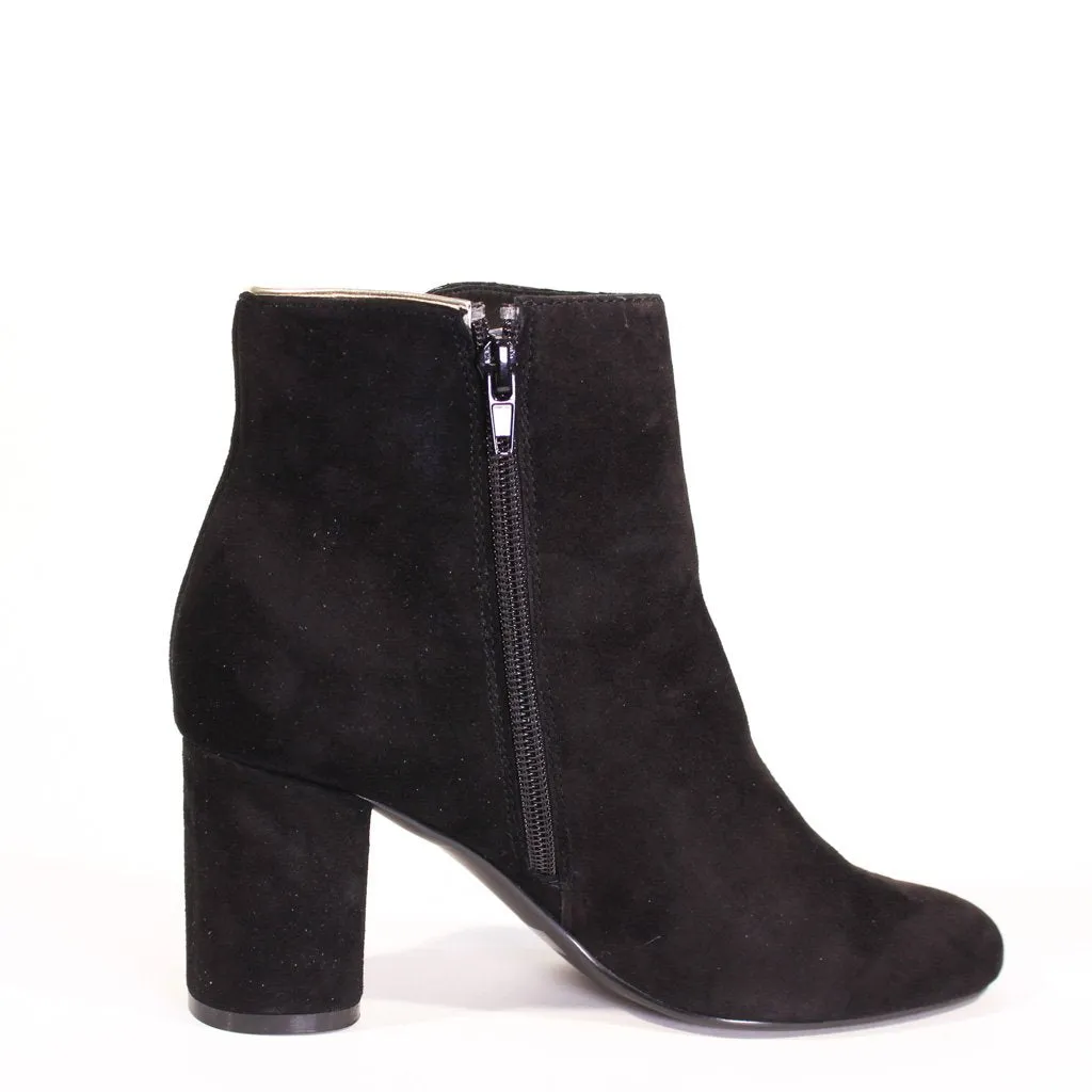 Tatiana Scallop Suede Booties