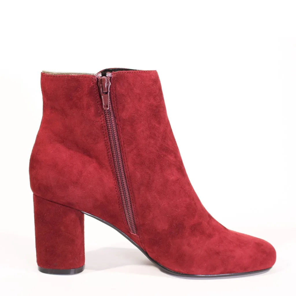 Tatiana Scallop Suede Booties