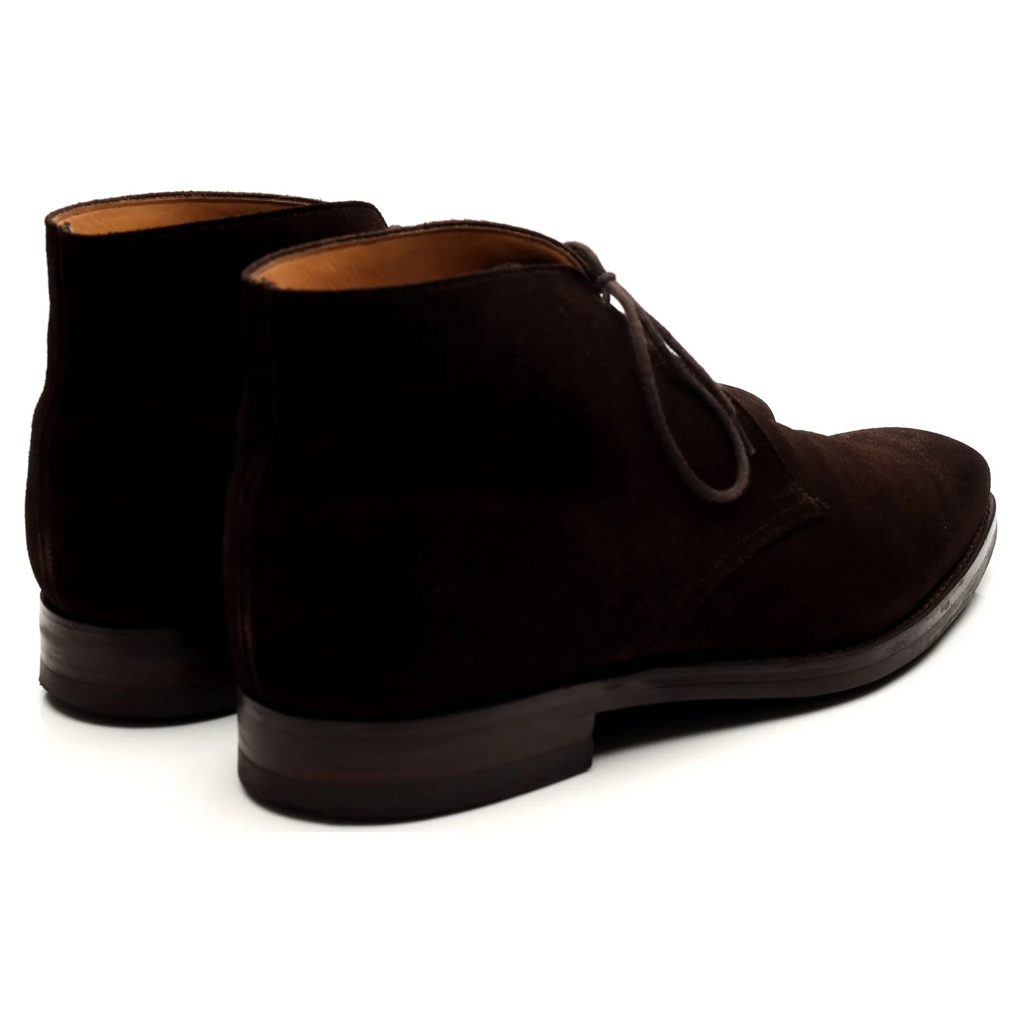 'Tetbury' Dark Brown Suede Chukka Boots UK 9 E