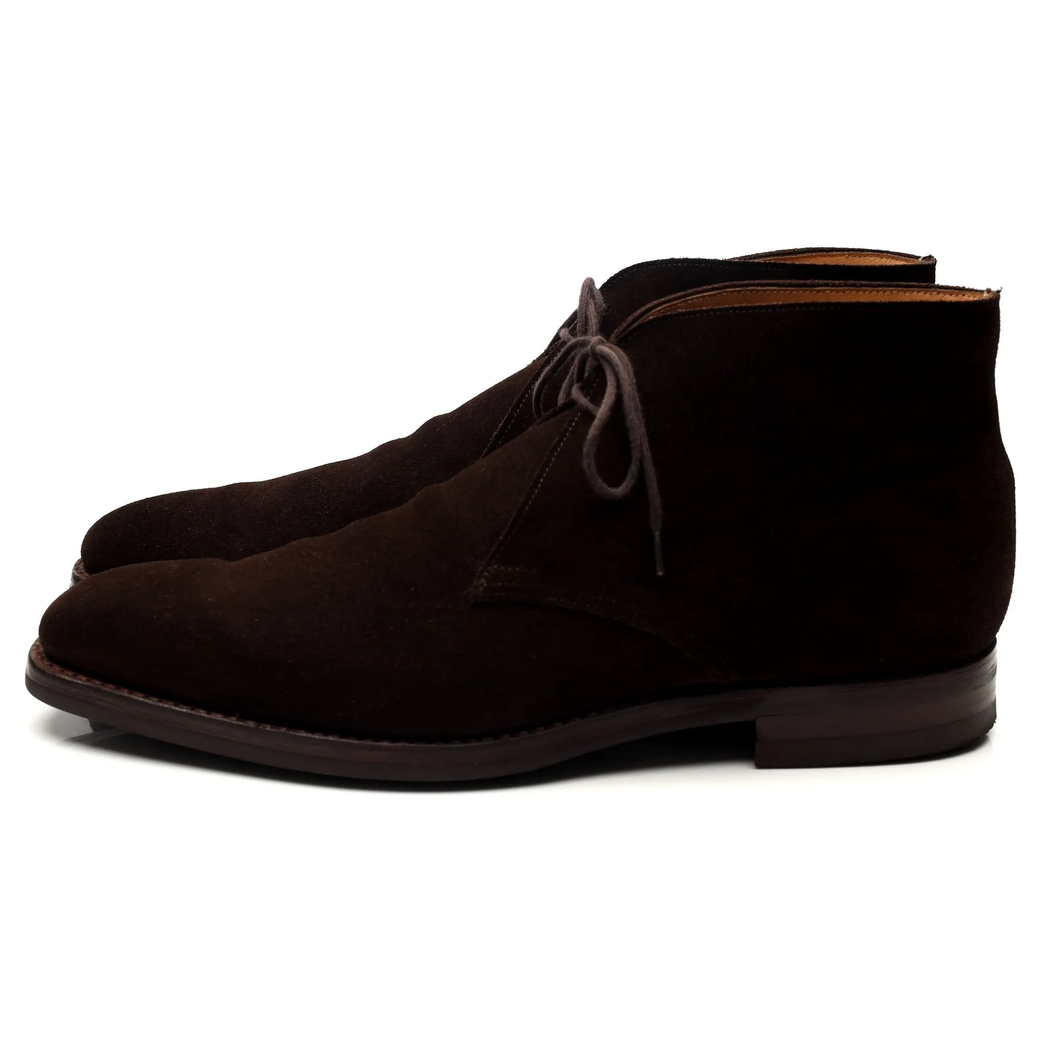 'Tetbury' Dark Brown Suede Chukka Boots UK 9 E