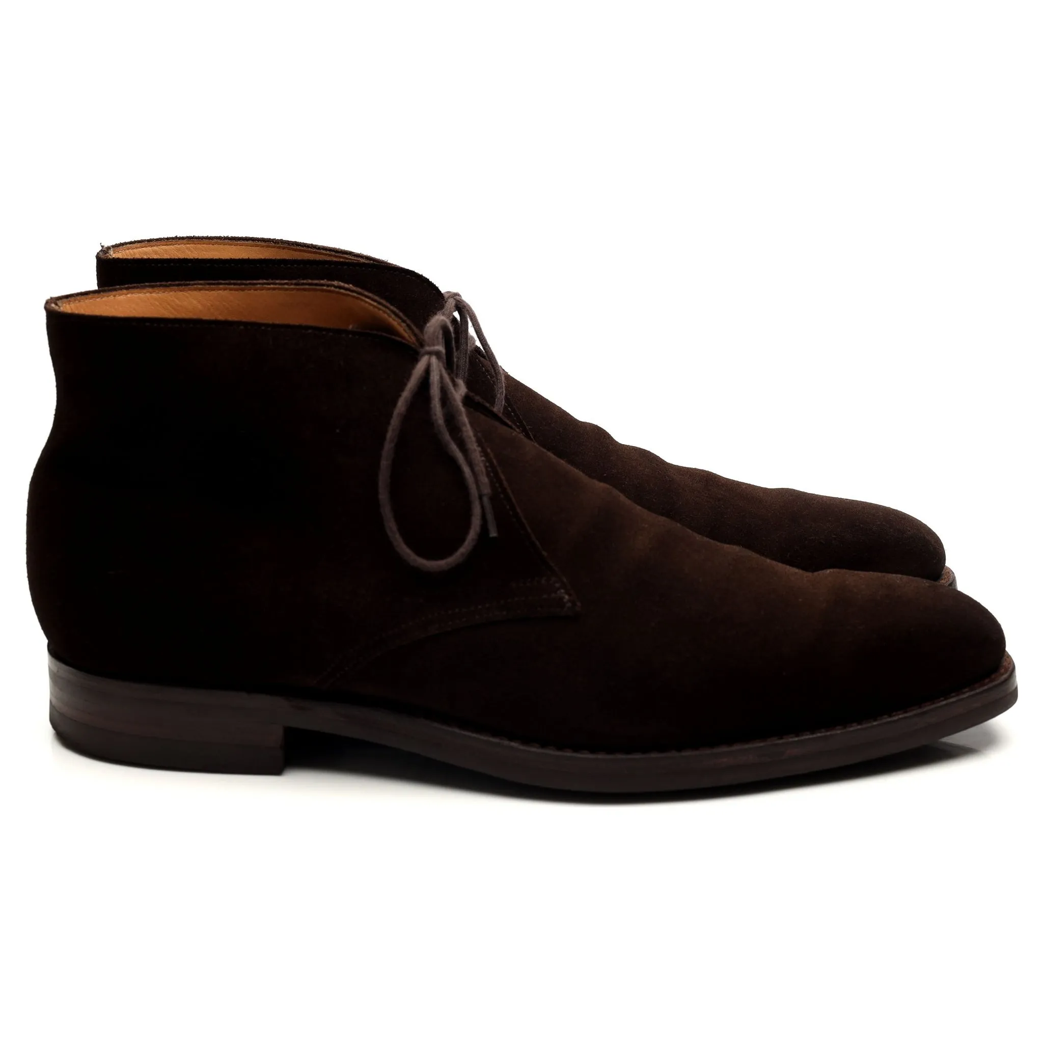 'Tetbury' Dark Brown Suede Chukka Boots UK 9 E