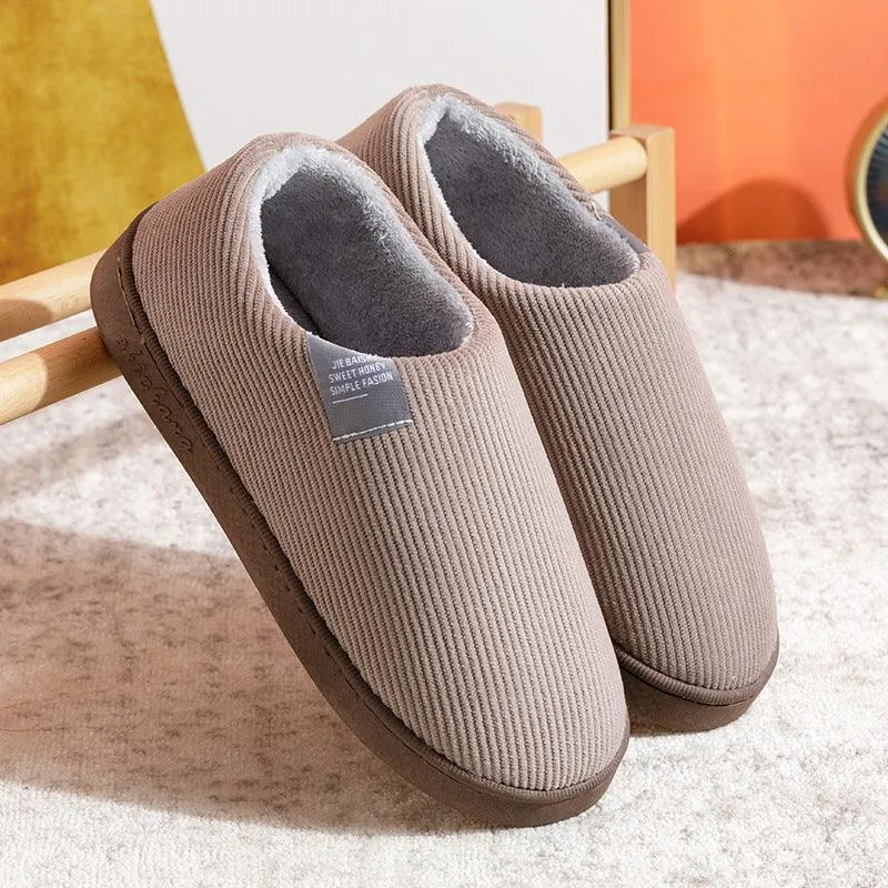 Thick Bottom And Warm Keeping Home Non-slip Cotton Slippers