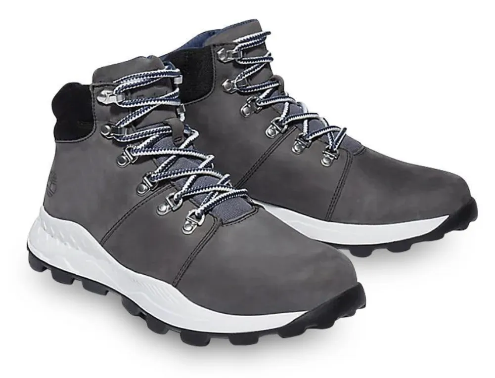 Timberland Mens Brooklyn Lightweight Hiker  Boots - Mid Grey Nubuck