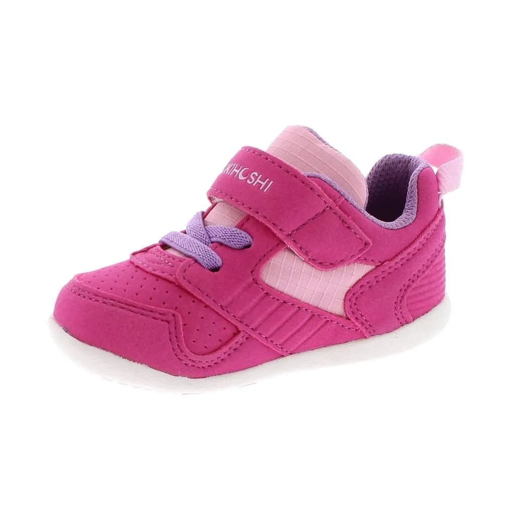 Tsukihoshi Baby Racer Fuchsia Pink Running Shoes (Machine Washable)