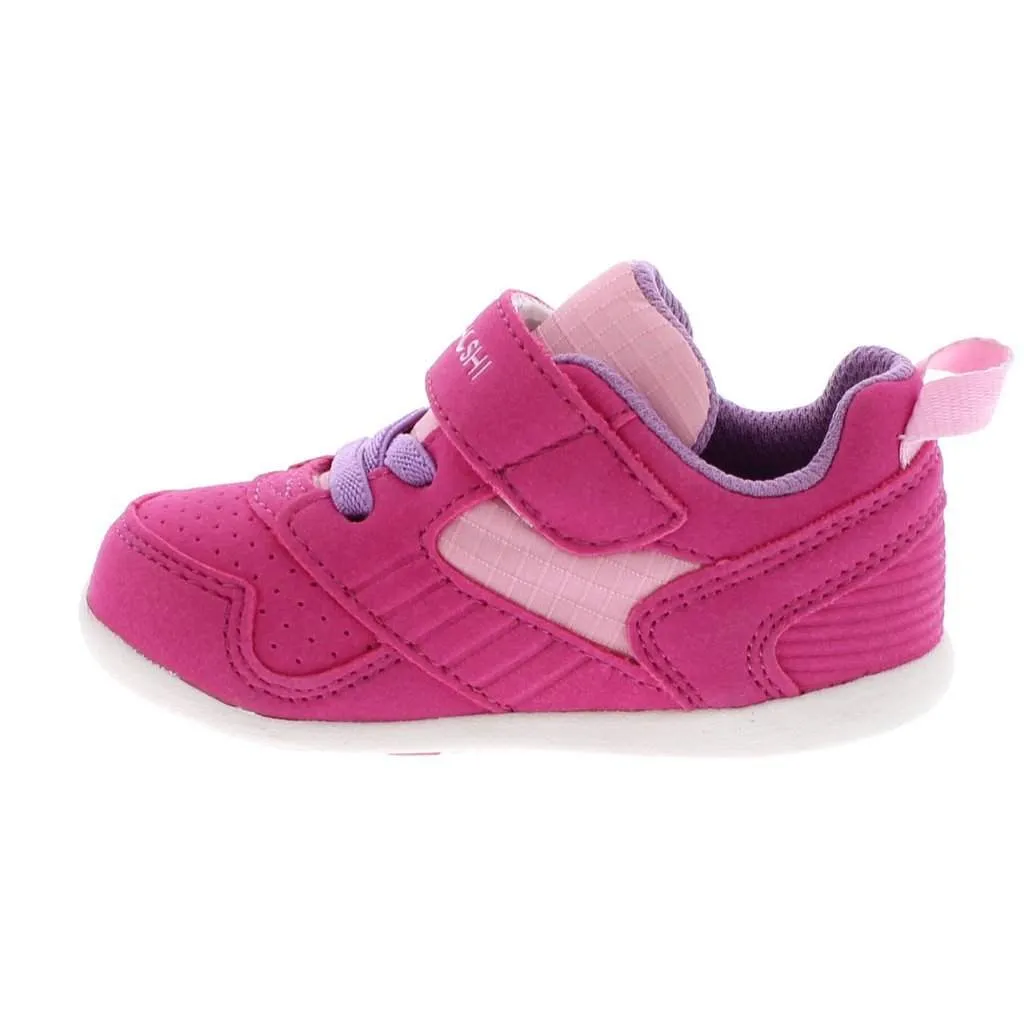 Tsukihoshi Baby Racer Fuchsia Pink Running Shoes (Machine Washable)