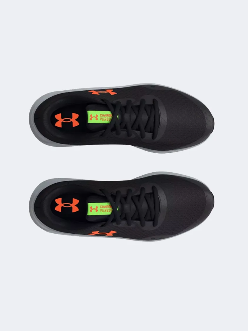 Under Armour Charged Pursuit 3 Gs-Boys Running Shoes Black/Orange