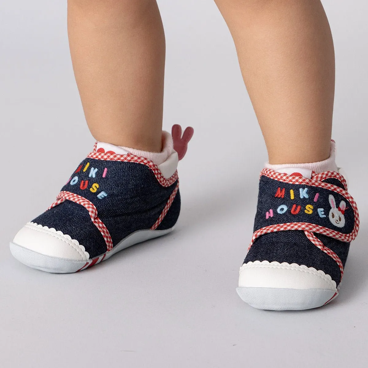 Usako Bunny Denim First Walker Shoes