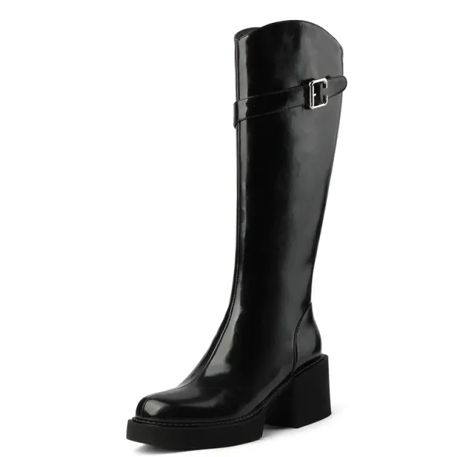 USS Shoes Barbas Women's Leather Knee High Boots