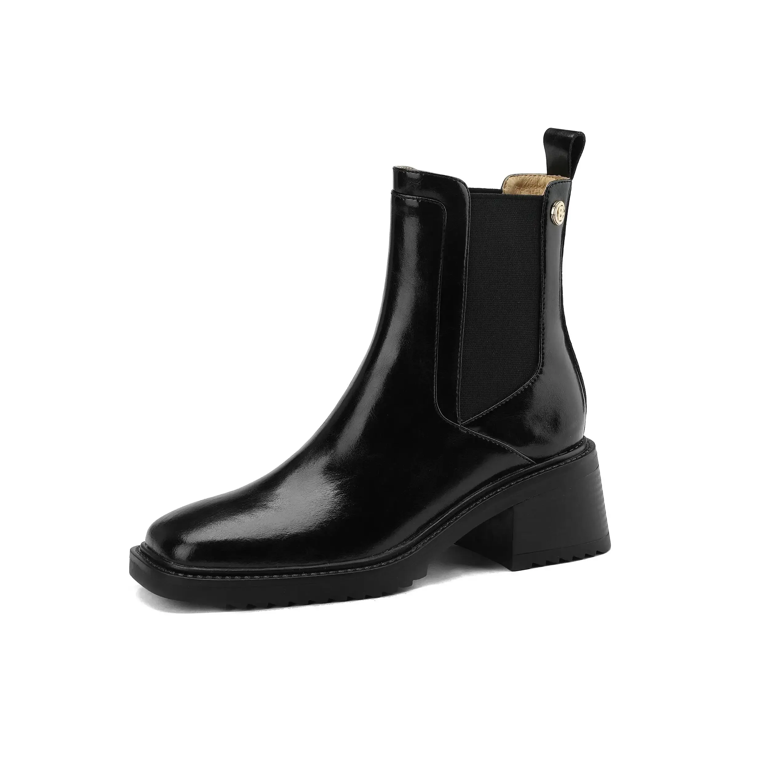 USS Shoes Corey Women's Thick Heels Autumn Chelsea Boots