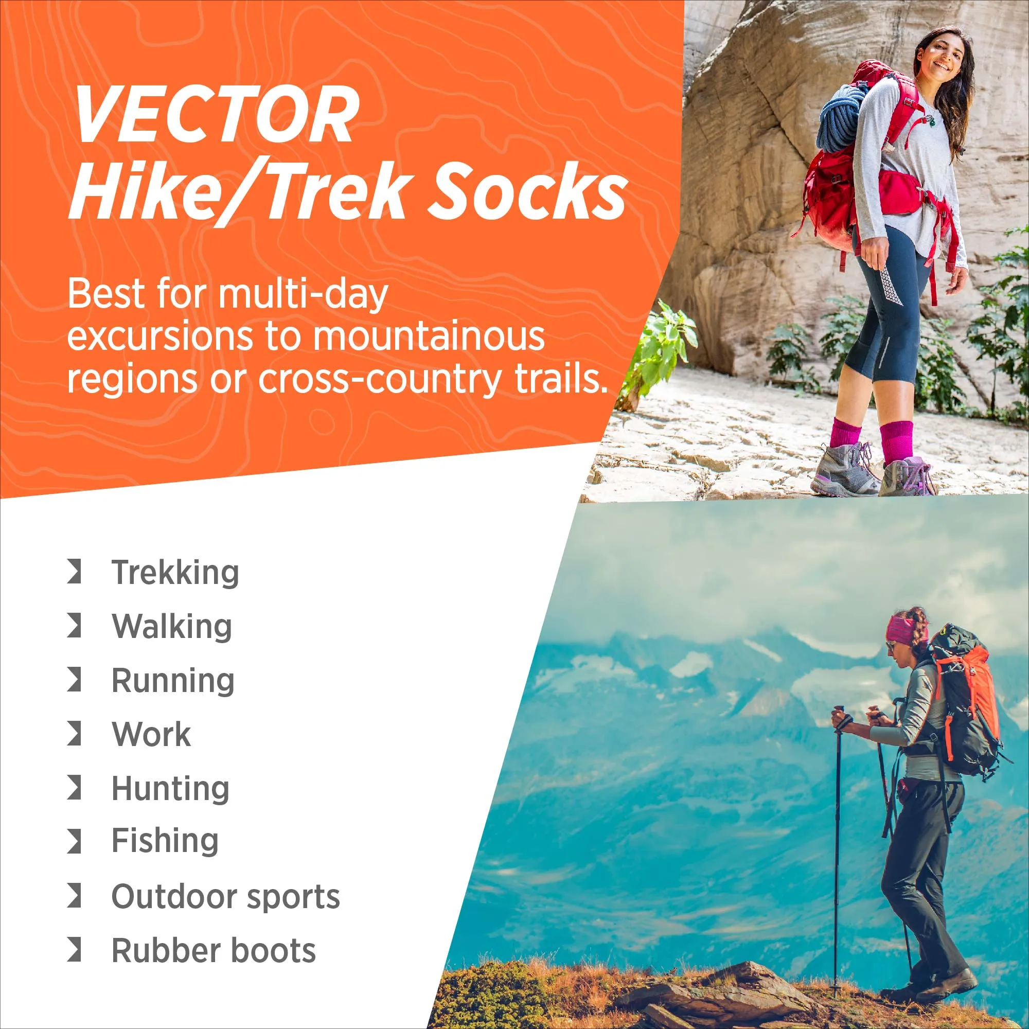 Vector | Hike & Trek Socks