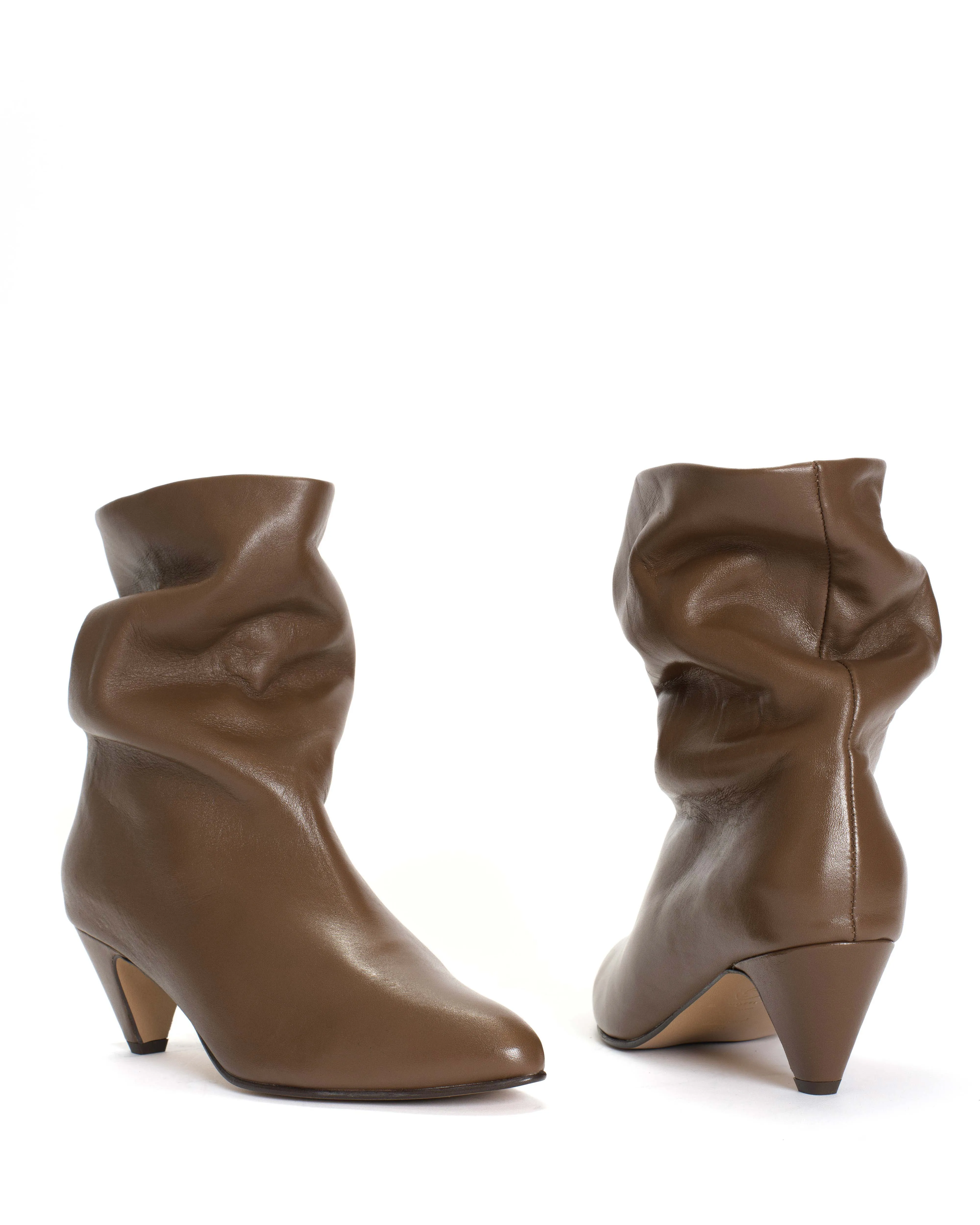 Vully 50 stiletto Soft calf Dark taupe