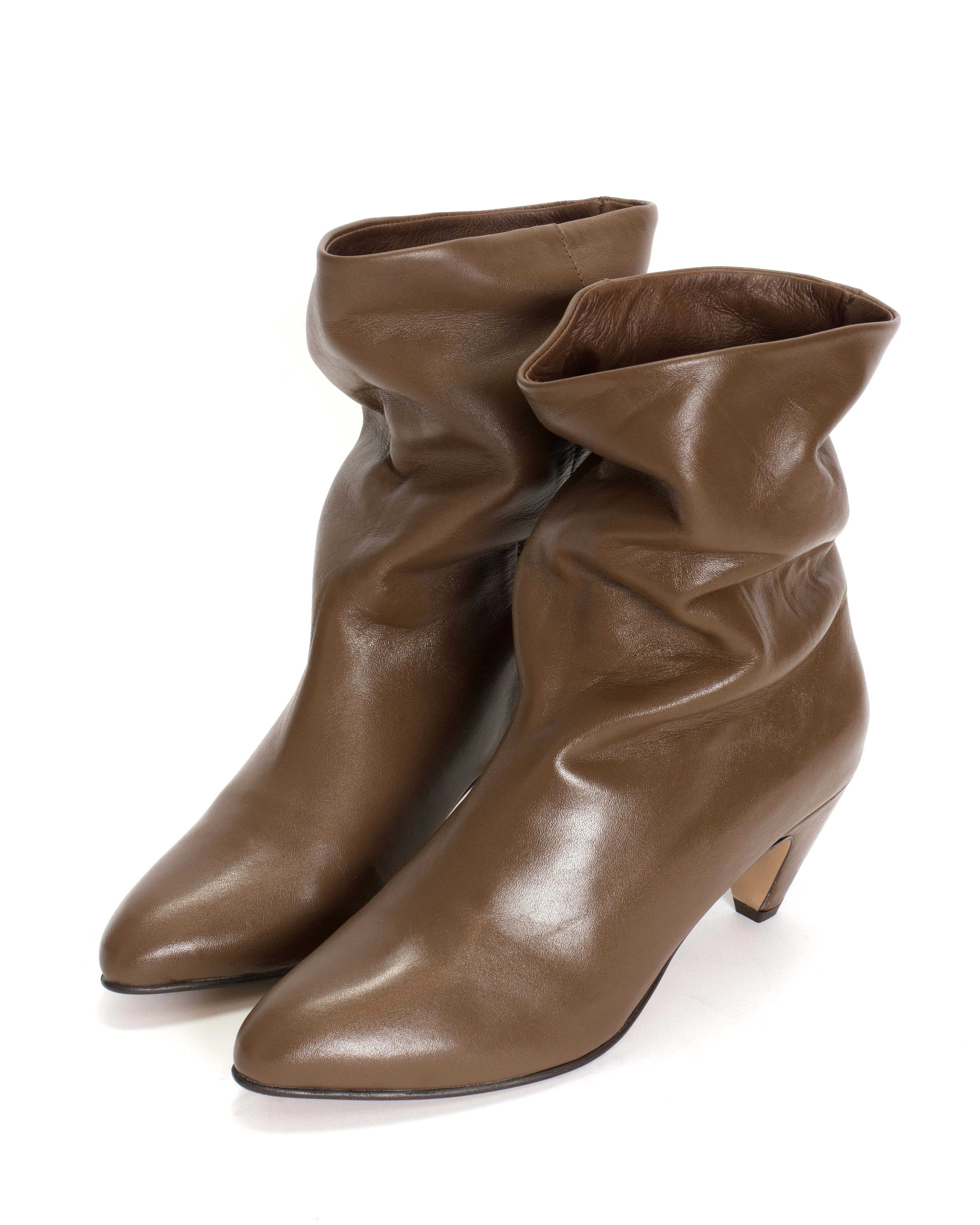 Vully 50 stiletto Soft calf Dark taupe