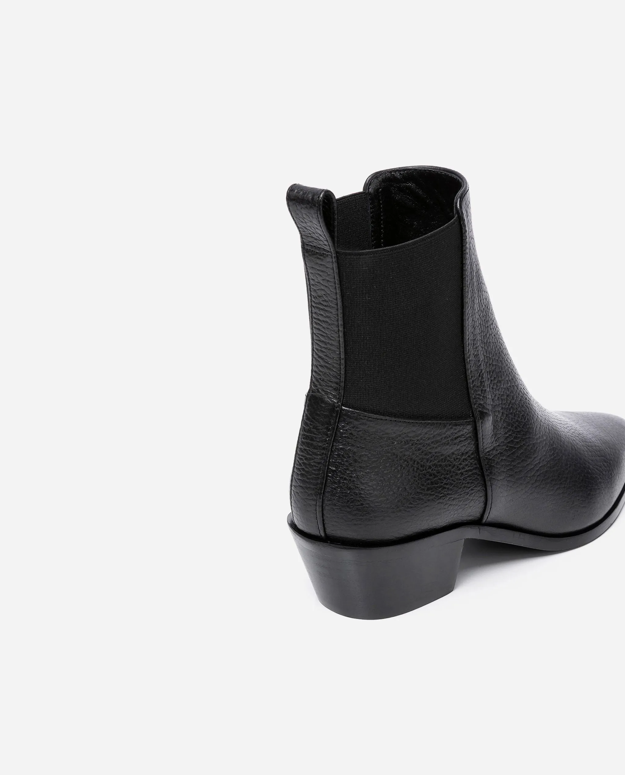 Willow Leather Black Boots