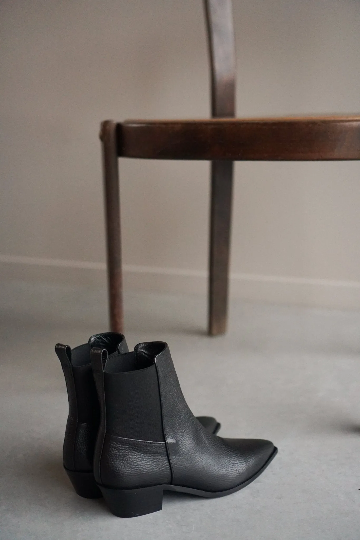 Willow Leather Black Boots