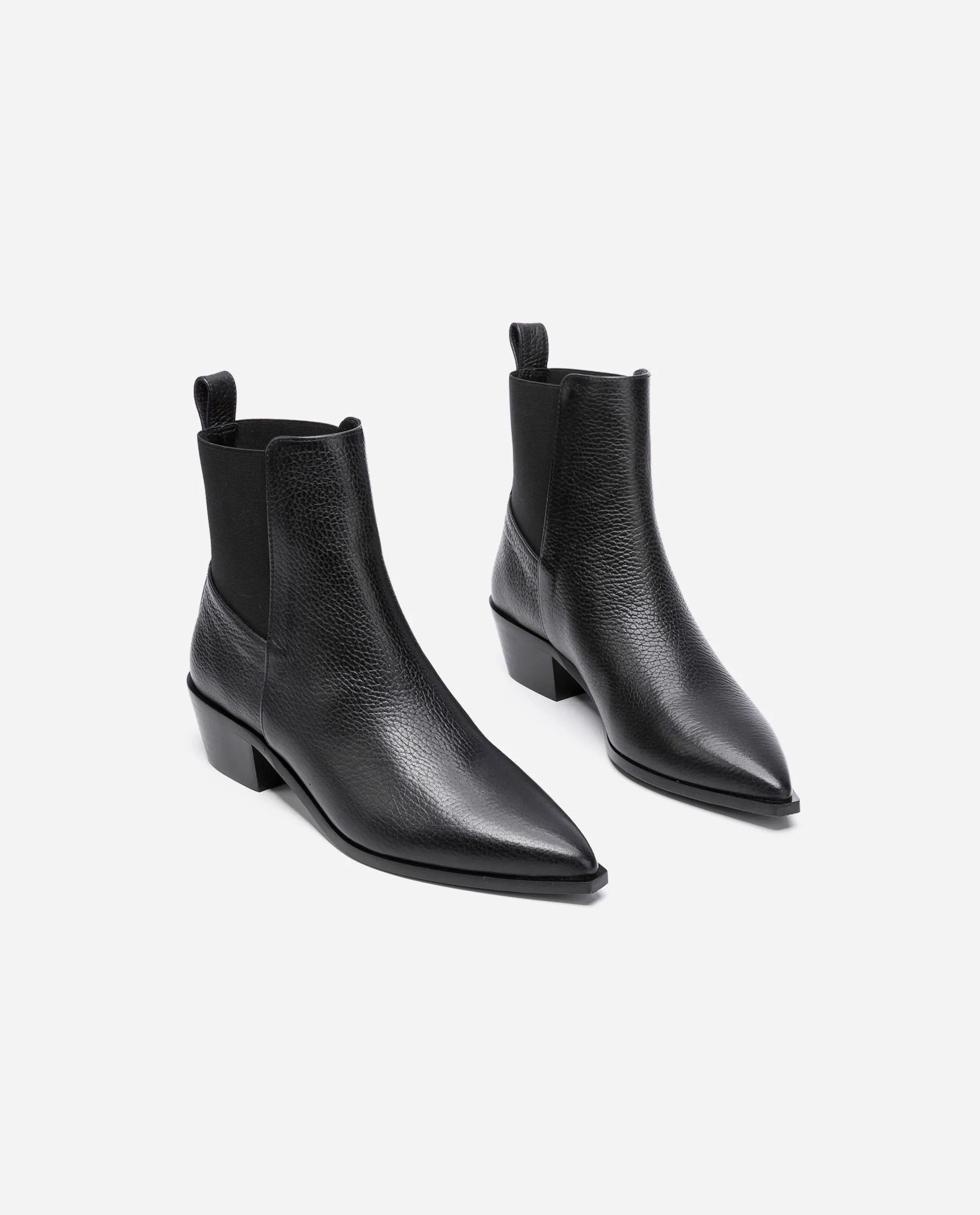 Willow Leather Black Boots