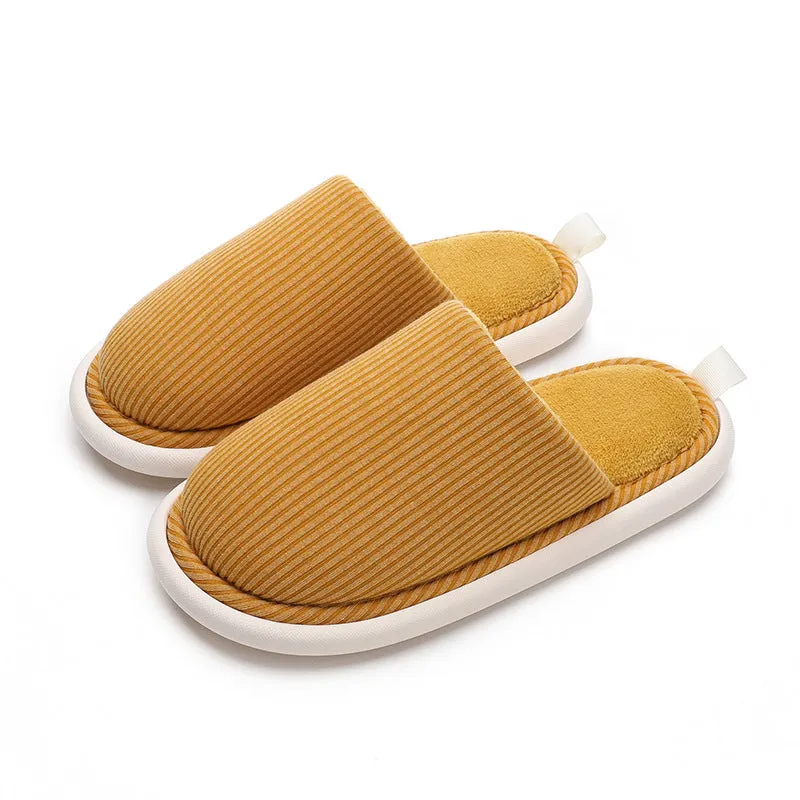 Winter House Slippers Eva Sole Anti-slip Soft Furry Plush Slippers Women's Footwear Floor Shoes