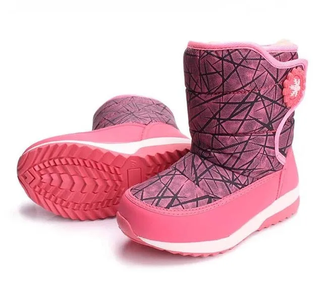 Winter Warm Skiing Shoes Kids Boots Waterproof Children's Shoes Girls Boys Kids Boots