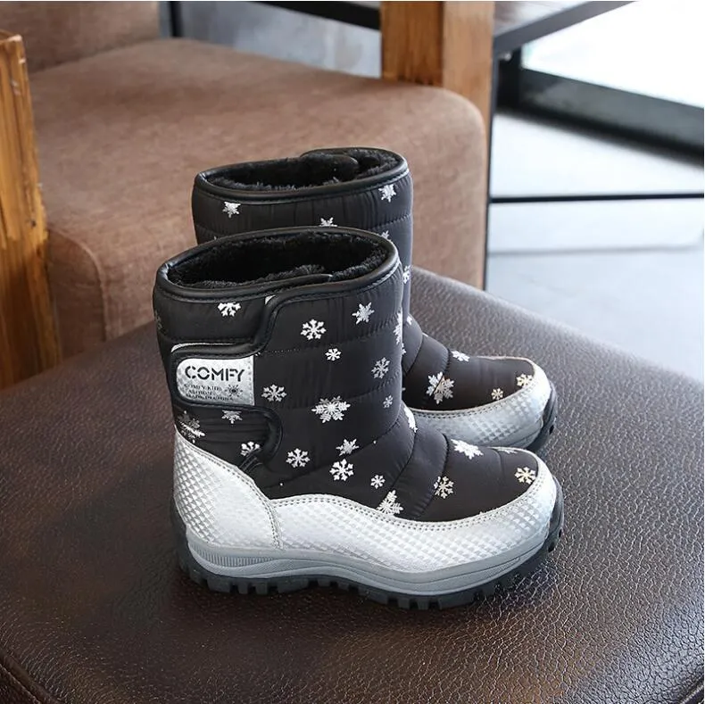 Winter Warm Skiing Shoes Kids Boots Waterproof Children's Shoes Girls Boys Kids Boots