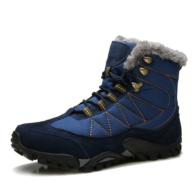 Winter Waterproof Warm Fur Plush Snow Ankle Boots