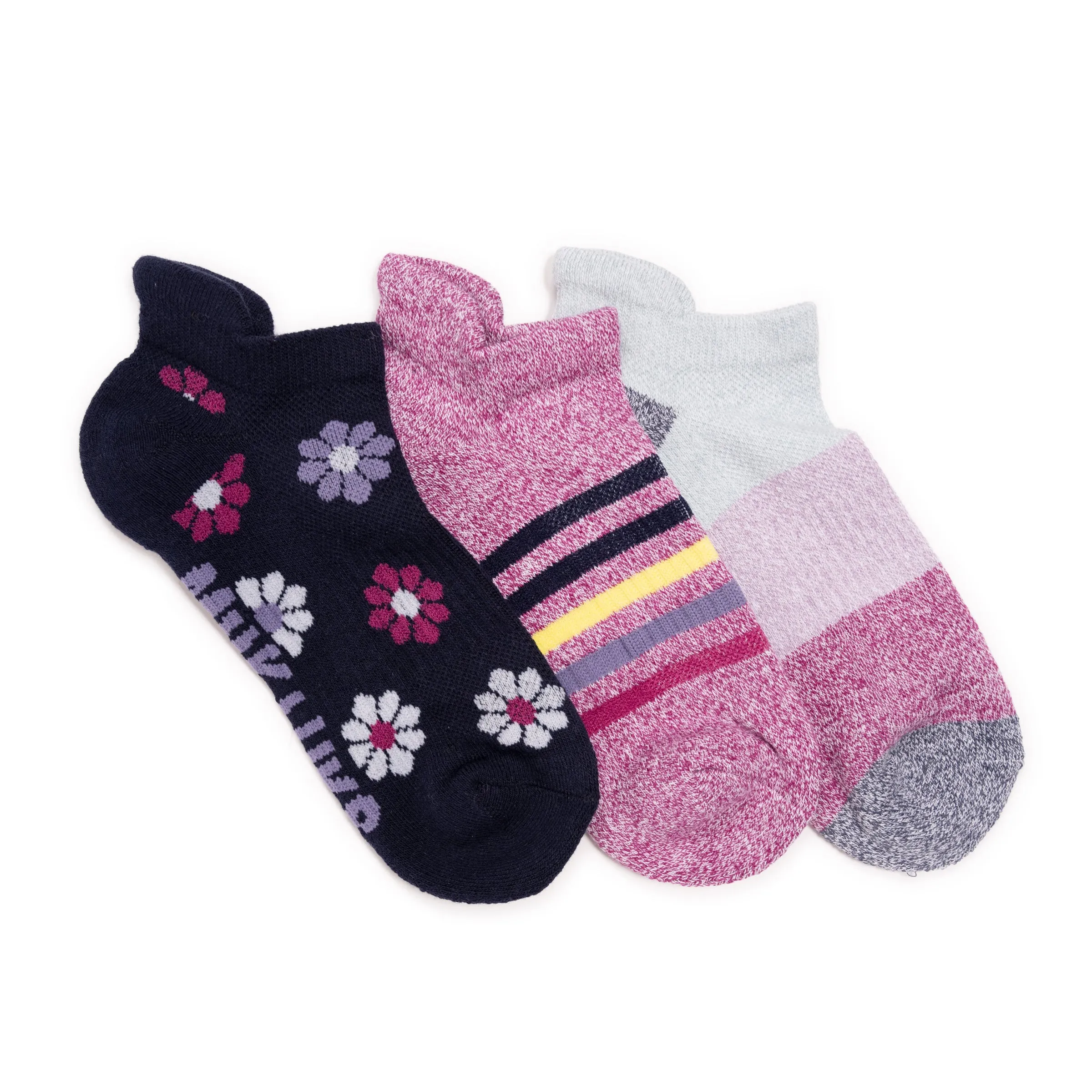 Women's 3 Pack Cotton Compression Ankle Socks