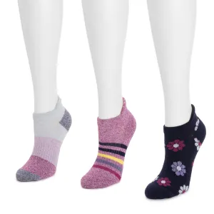 Women's 3 Pack Cotton Compression Ankle Socks