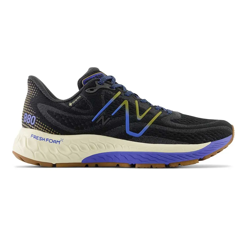 Women's Fresh Foam X 880 V13 Gore-Tex® Running Shoe - Black/Marine Blue- Regular (B)