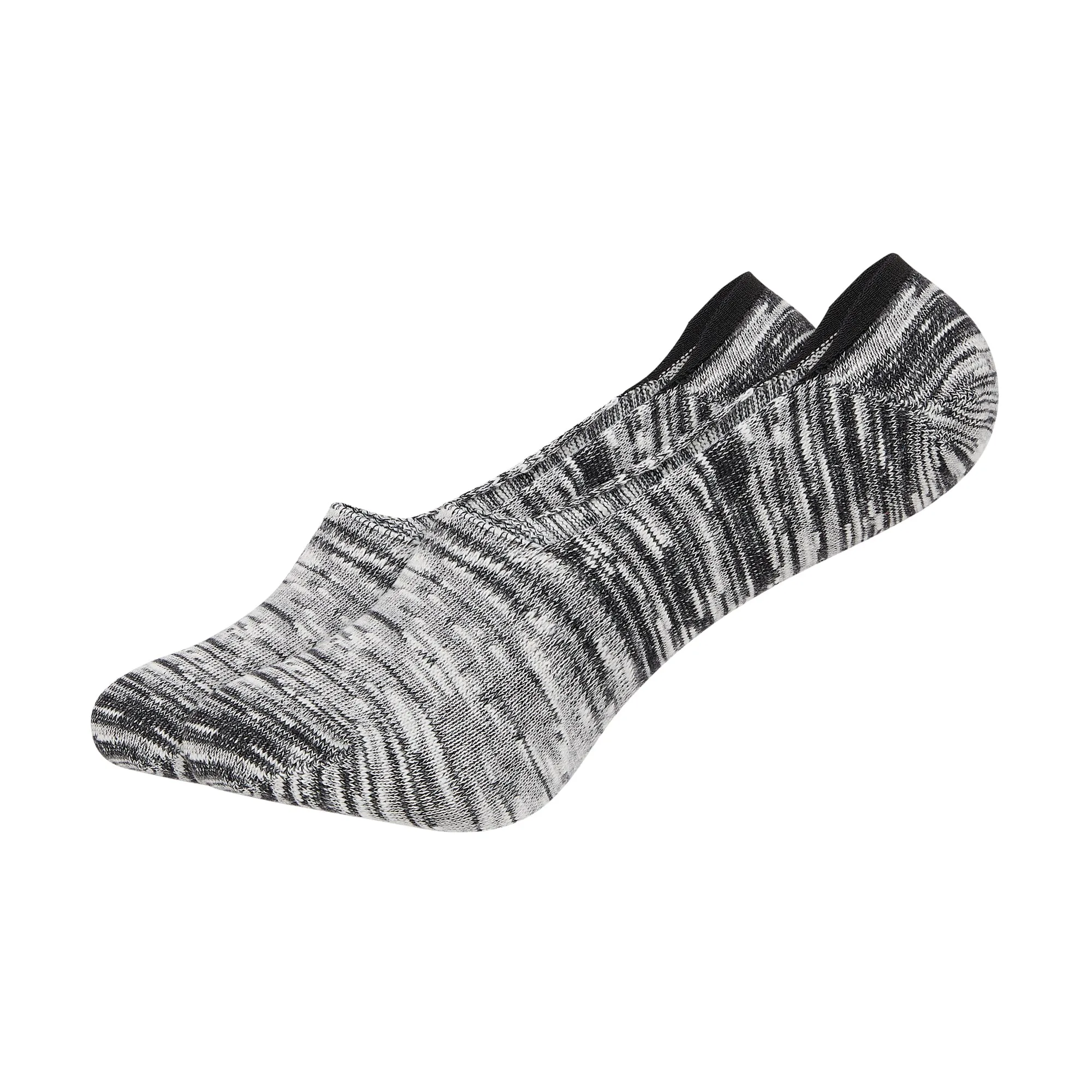 Women's Melange Printed Invisible No-Show Foot Socks