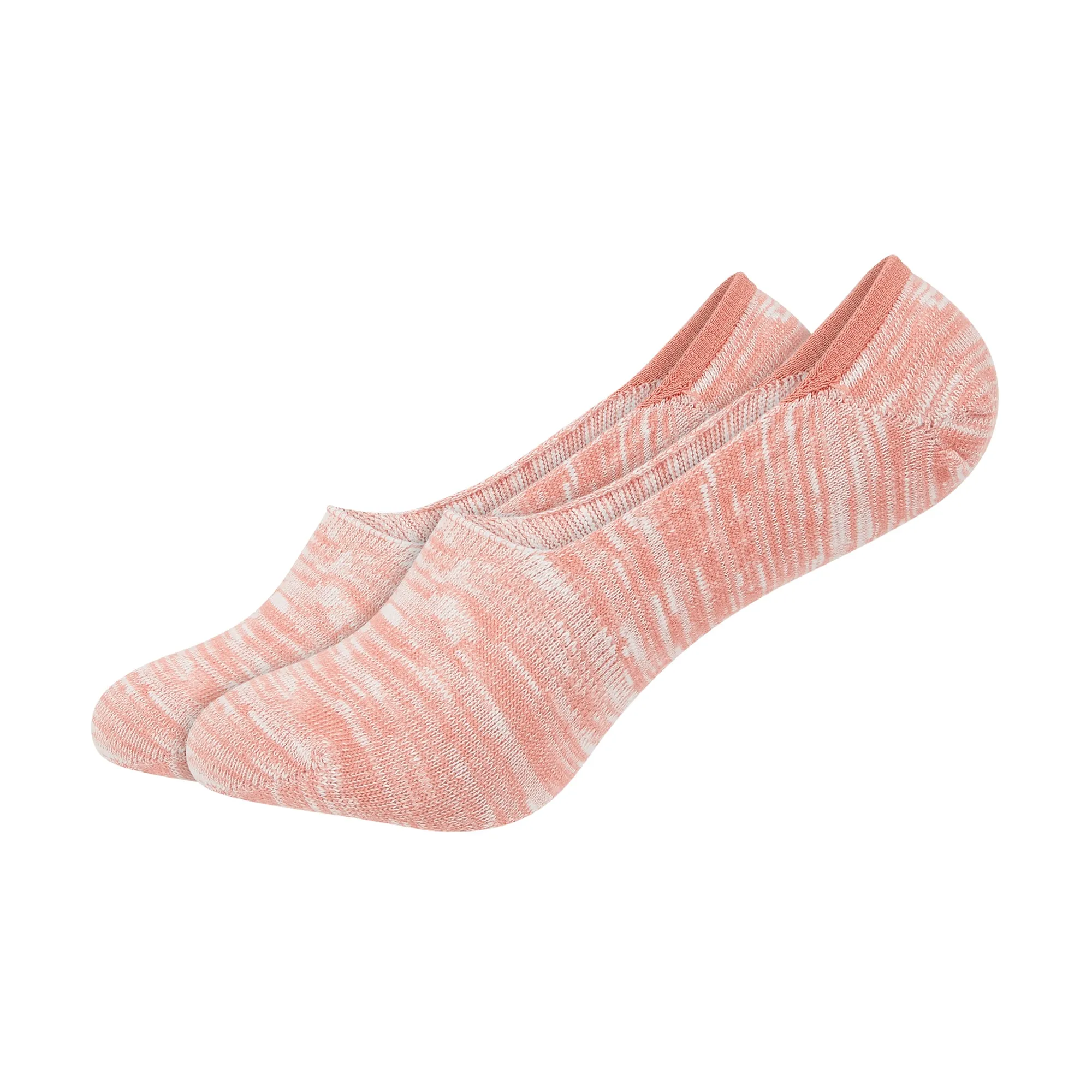 Women's Melange Printed Invisible No-Show Foot Socks