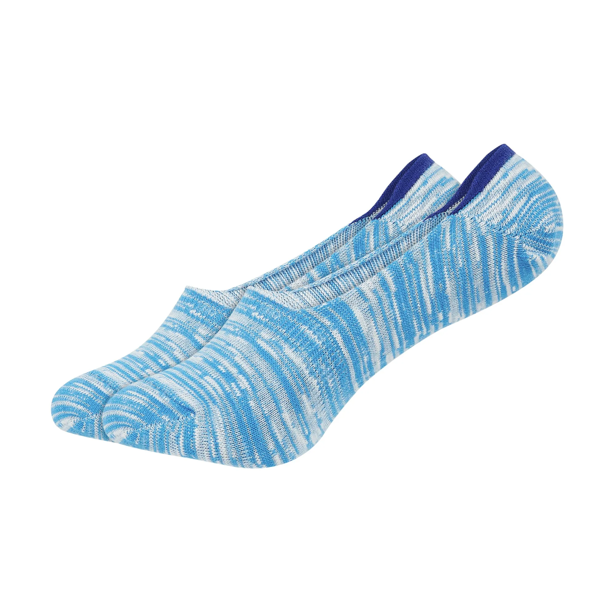 Women's Melange Printed Invisible No-Show Foot Socks