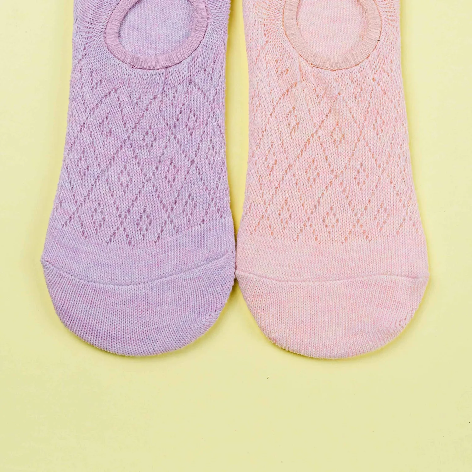 Women's Mesh Colored Invisible Foot Socks