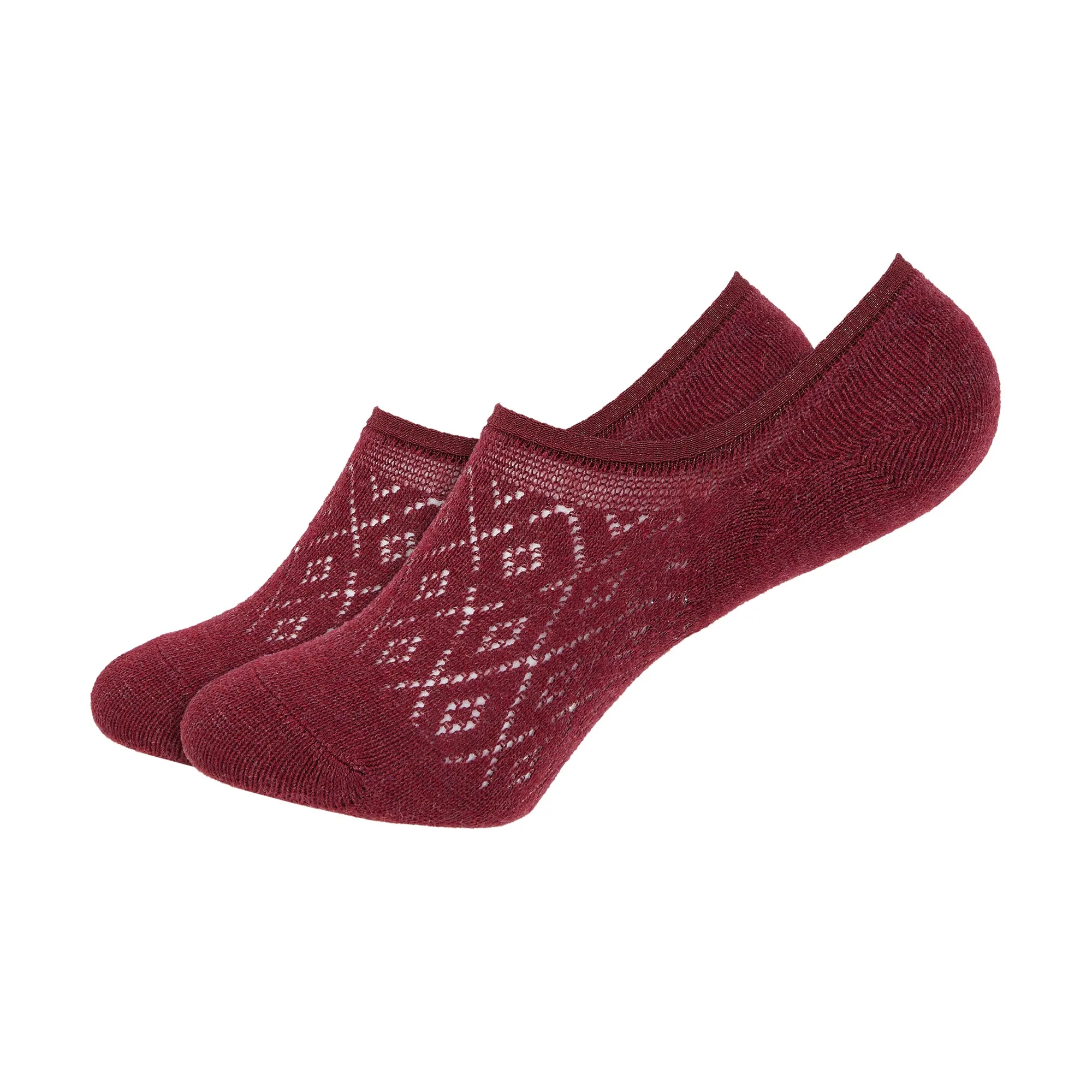 Women's Mesh Colored Invisible Foot Socks