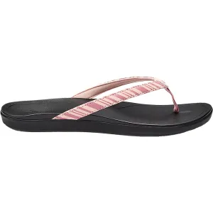 Women's OluKai Ho'opio Pink Clay/Stripe Synthetic