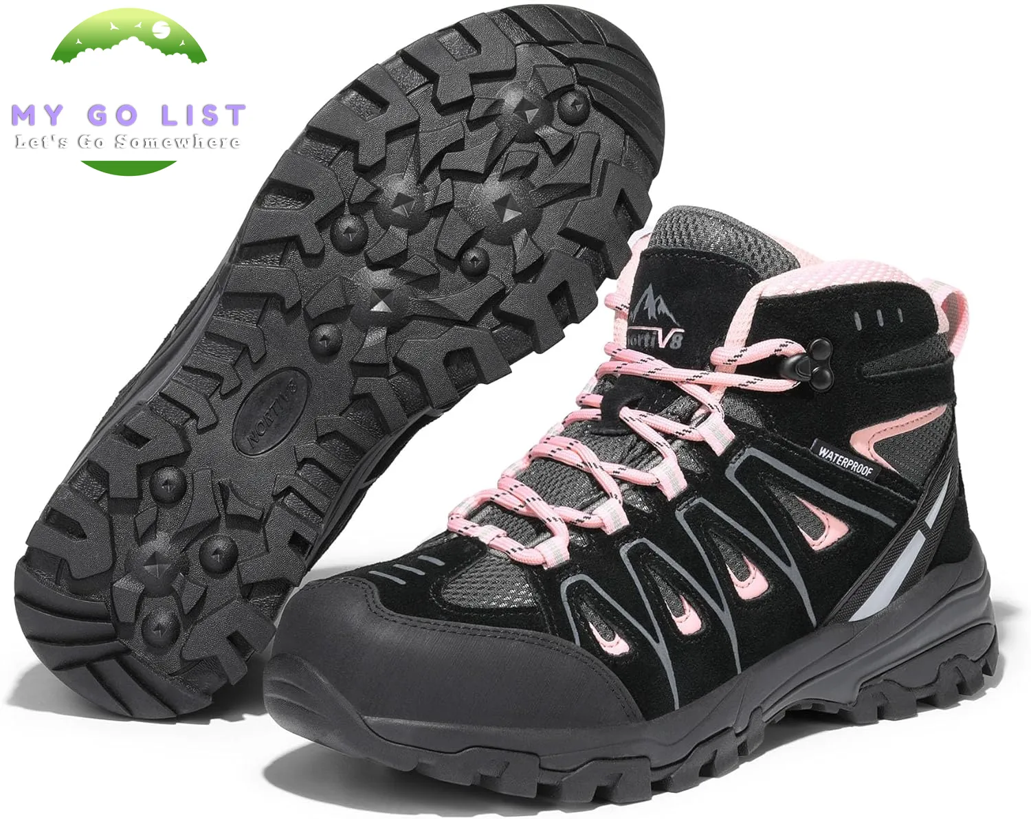 Women's Waterproof Hiking Boots Outdoor Trekking Camping Trail Hiking Boots