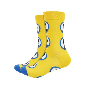 Yellow Submarine Printed Crew Length Socks