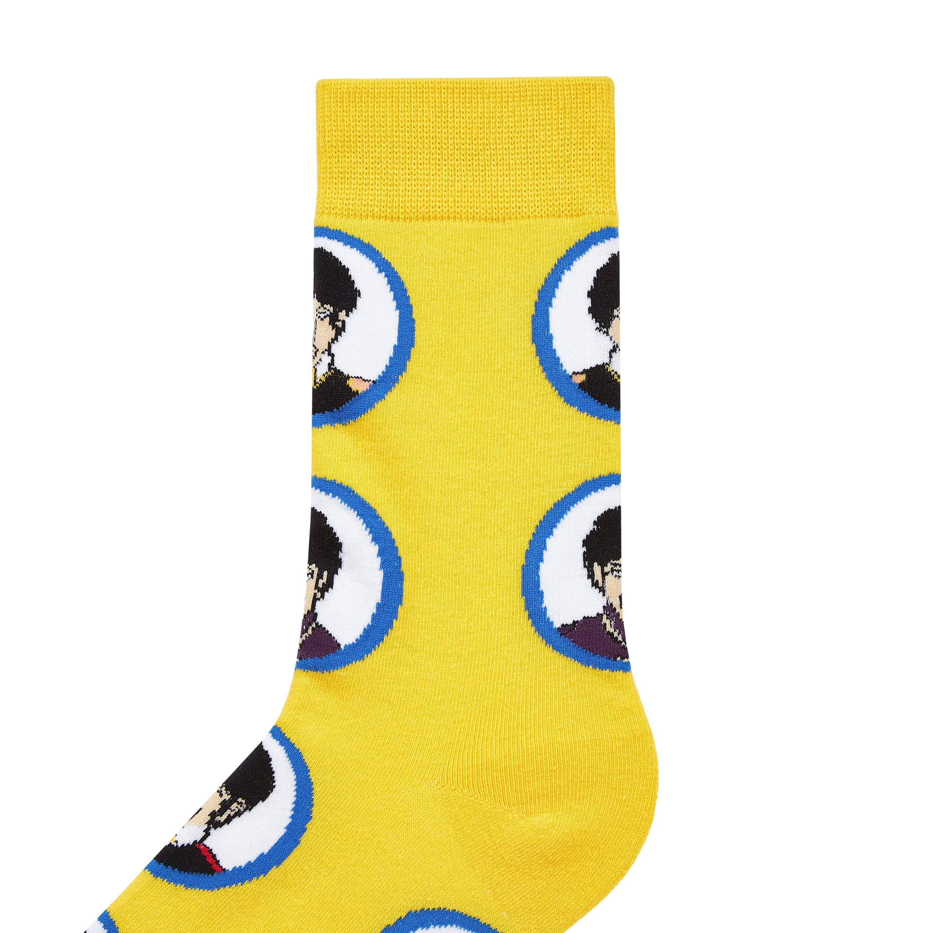 Yellow Submarine Printed Crew Length Socks